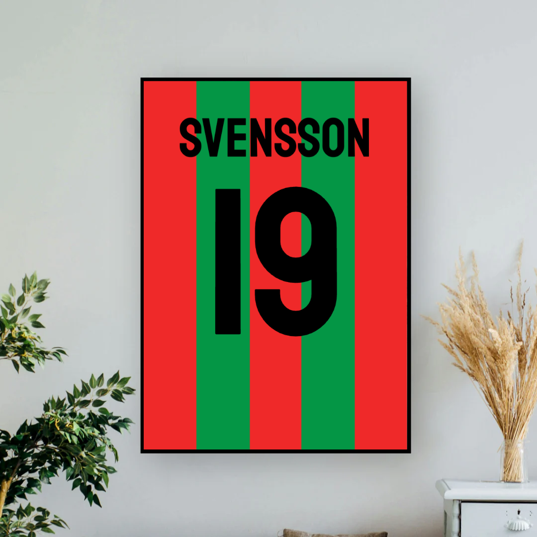 Lag dine egne fotballplakater (egendefinerte farger)