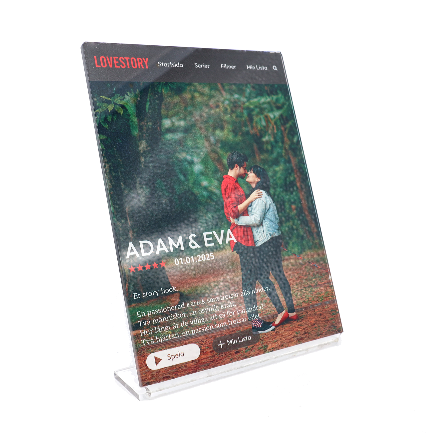 Lovestory parplakett