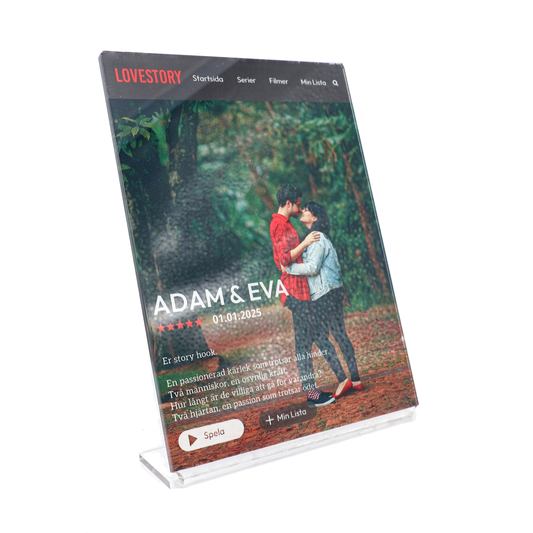 Lovestory parplakett