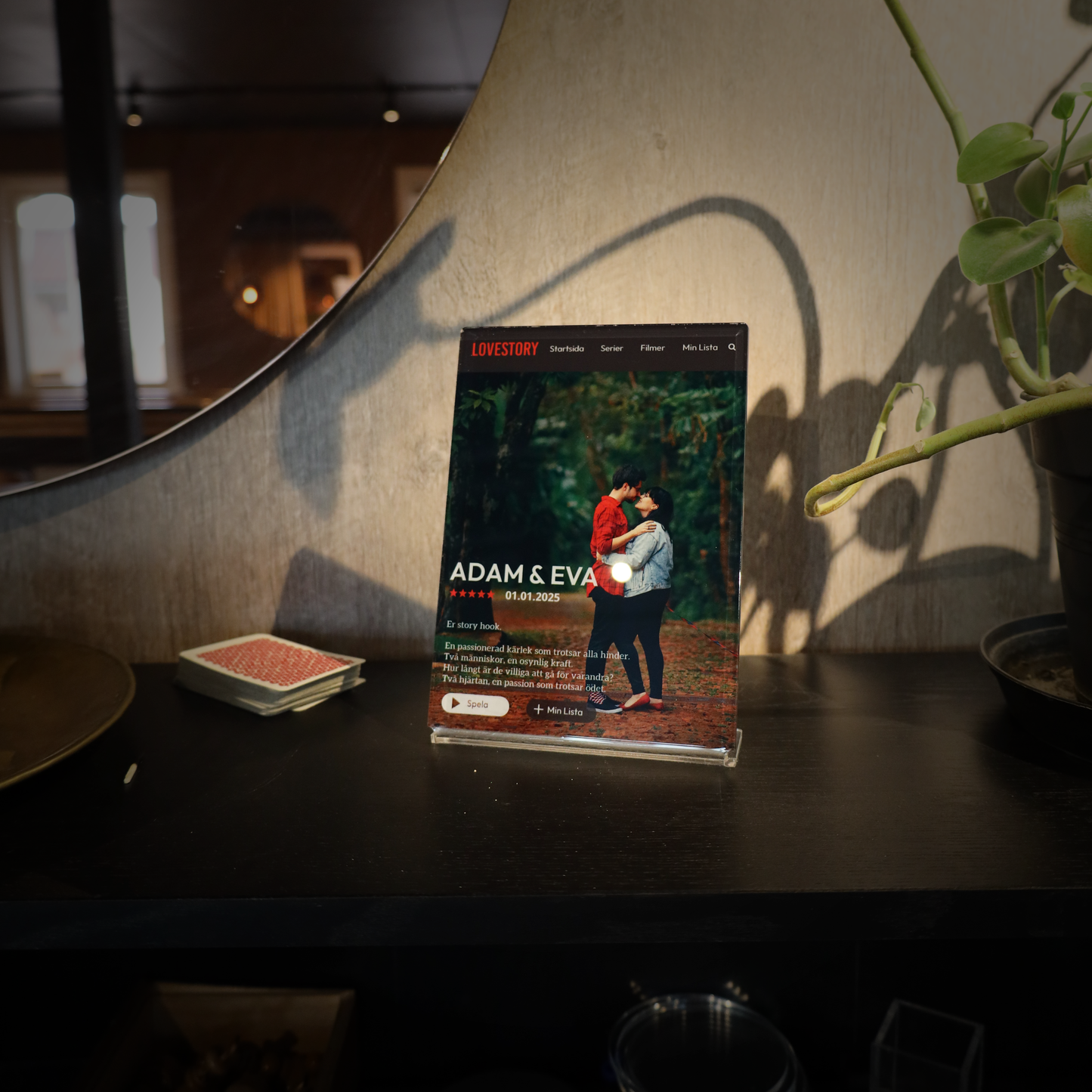 Lovestory parplakett