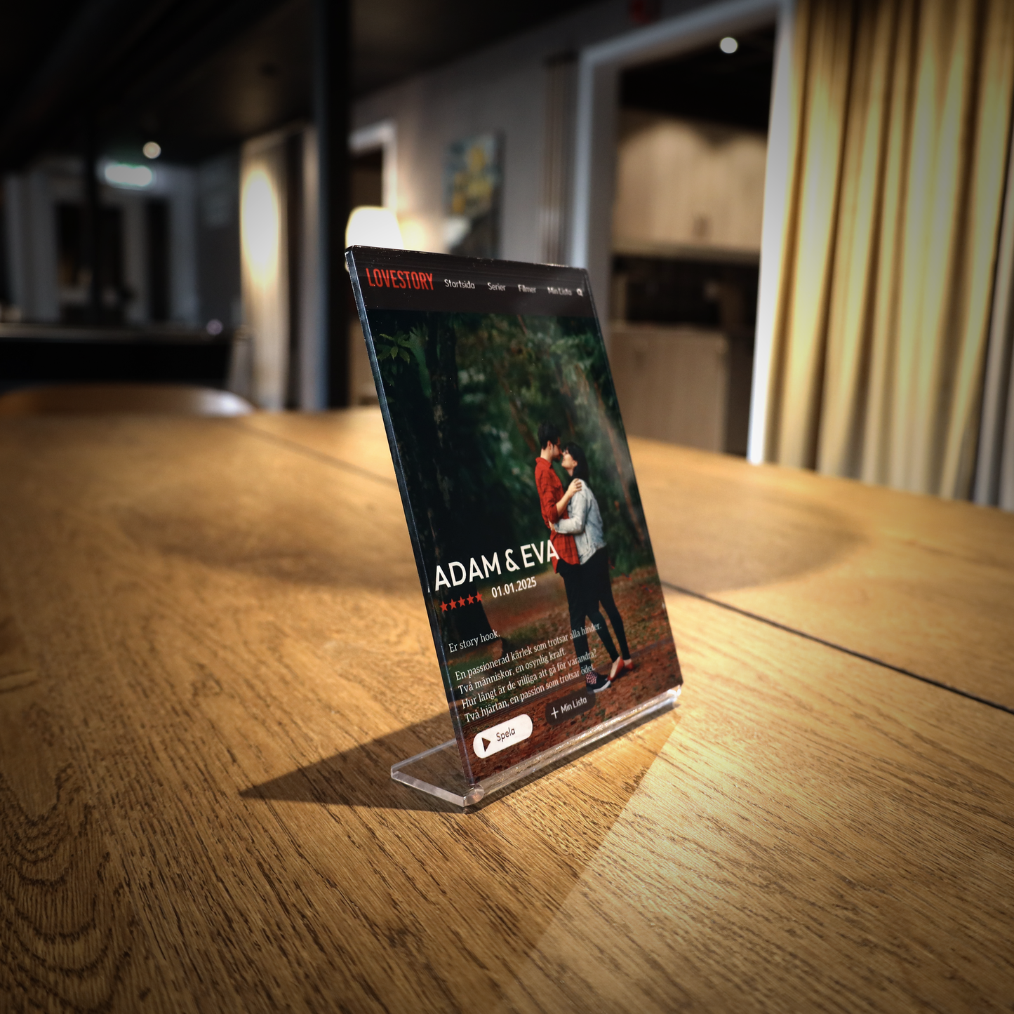 Lovestory parplakett