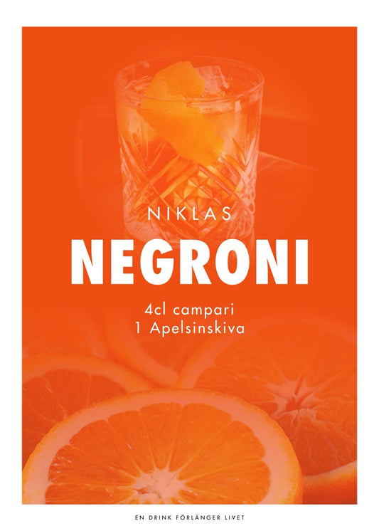 Drinkposter Negroni