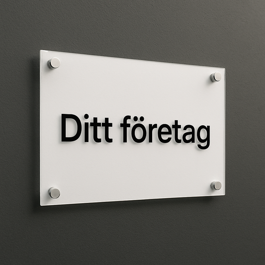 Akrylskylt Skyltstället Intern