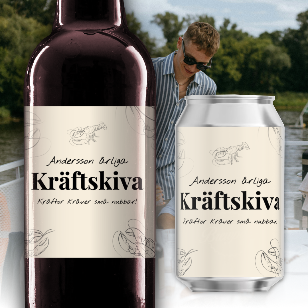 Gör dina egna flasketiketter - Perfekt för allt värt att fira!