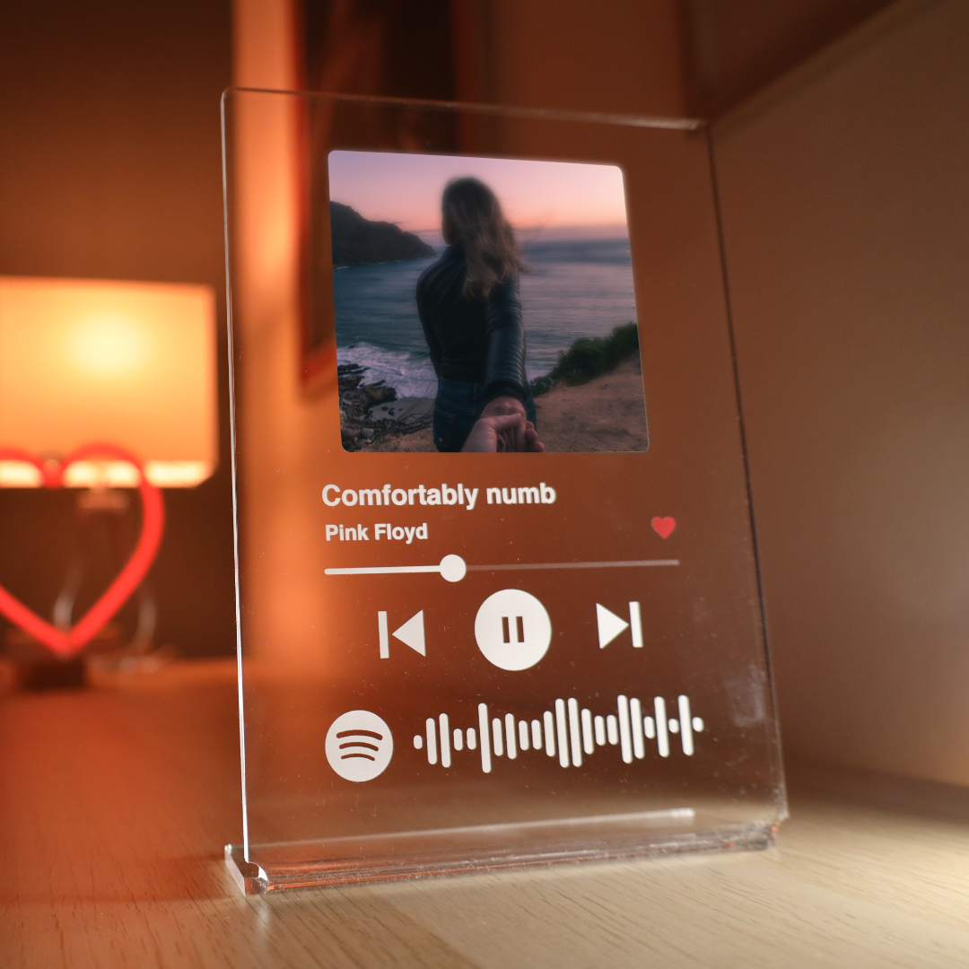 Egen Spotify låtplakett