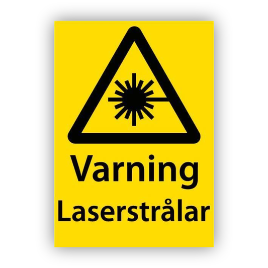 Advarsel Laserstråler