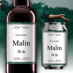 Grön vinetikett