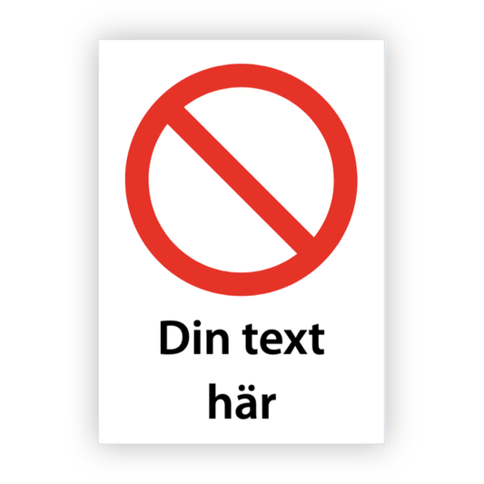 Gör din egen förbudsdekal