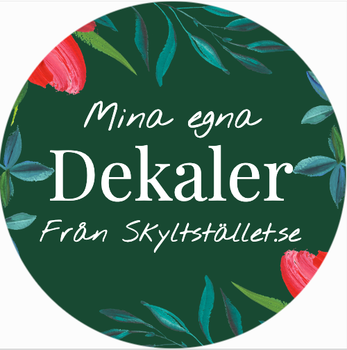 Klistremerke - rundt