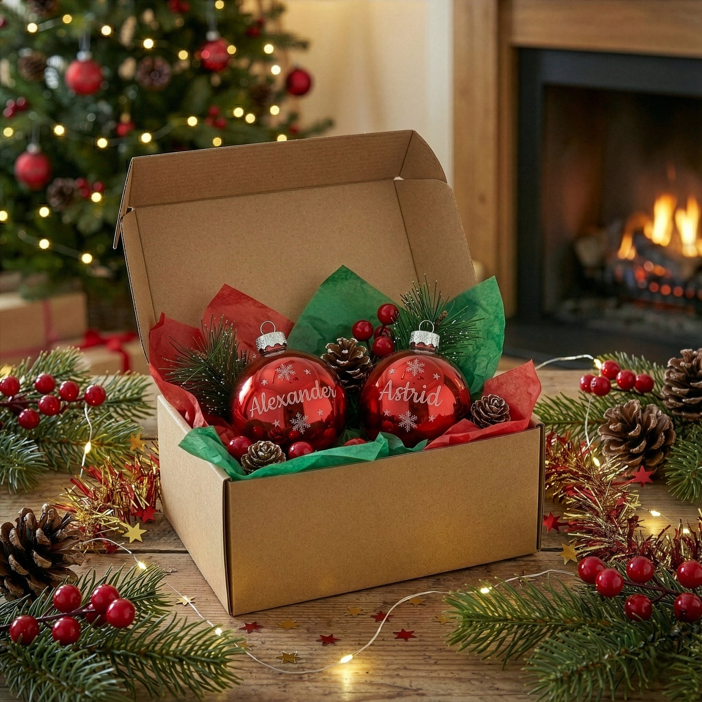 Julgranskula med gravyr!