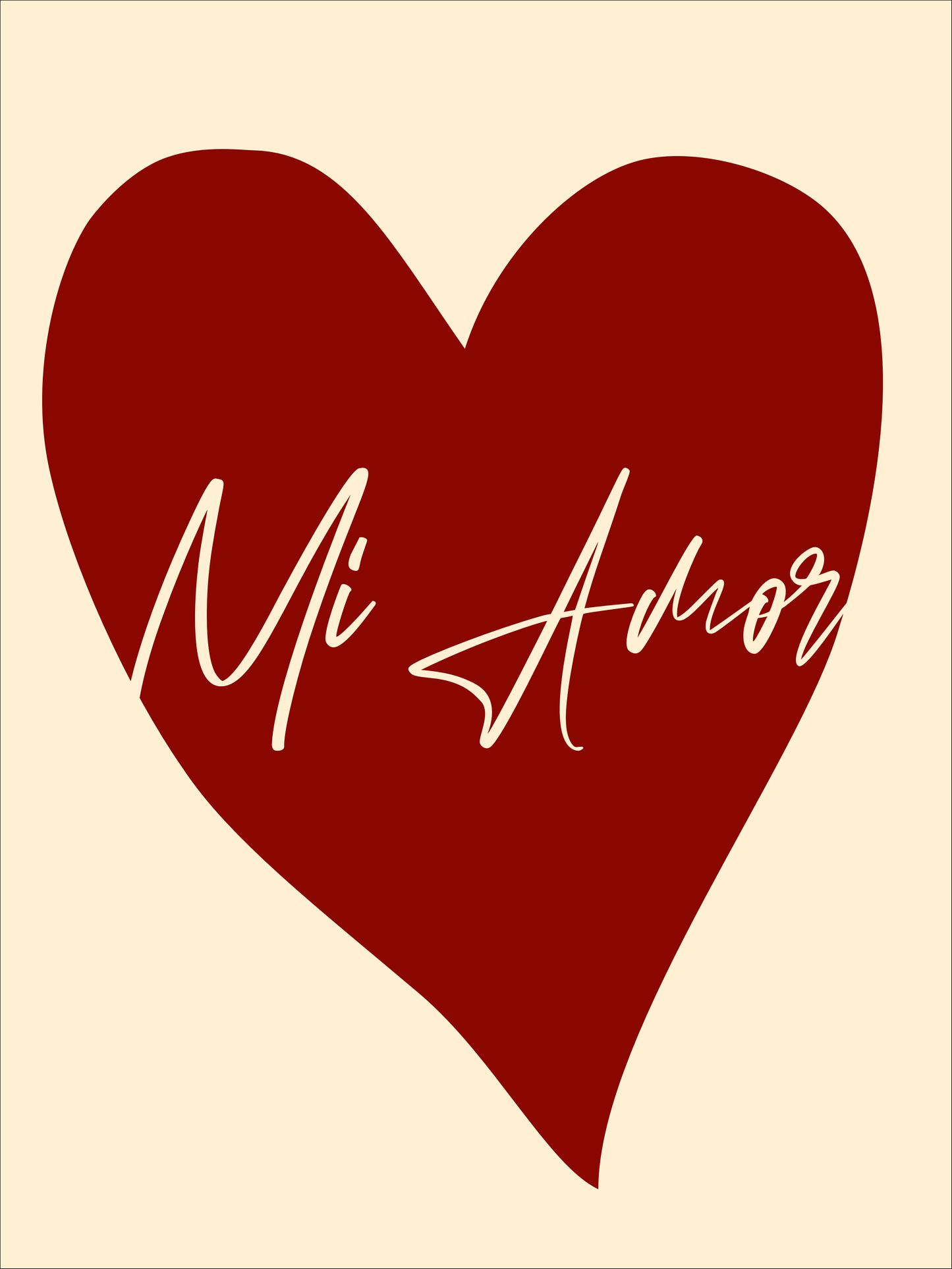 Poster "Mi Amor"
