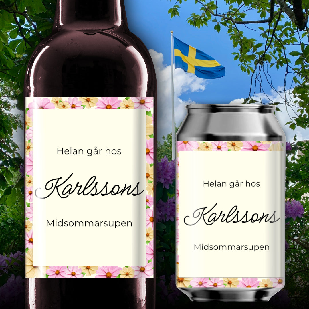 Gör dina egna flasketiketter - Perfekt för allt värt att fira!
