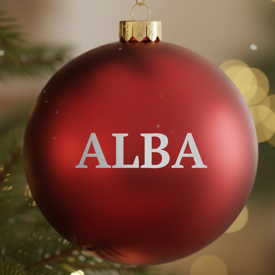 Julgranskula med gravyr!