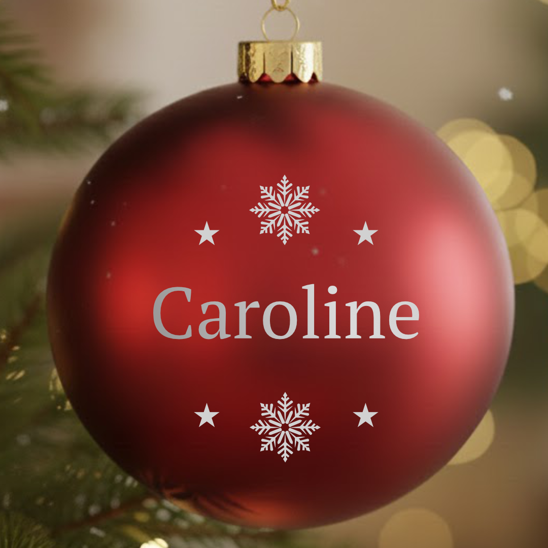 Julgranskula med gravyr!